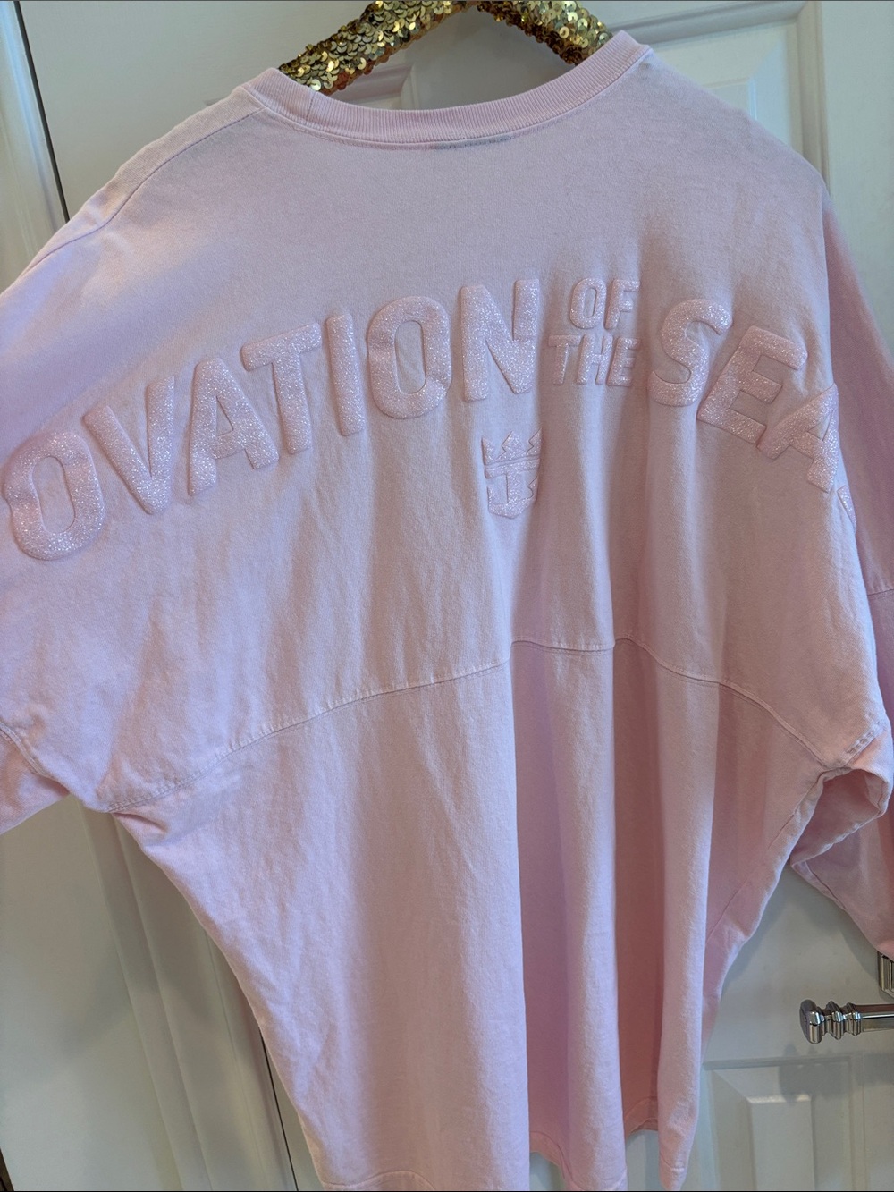 Pink Oversized Embellished 'Ovation of the Seas Spirit Jersey